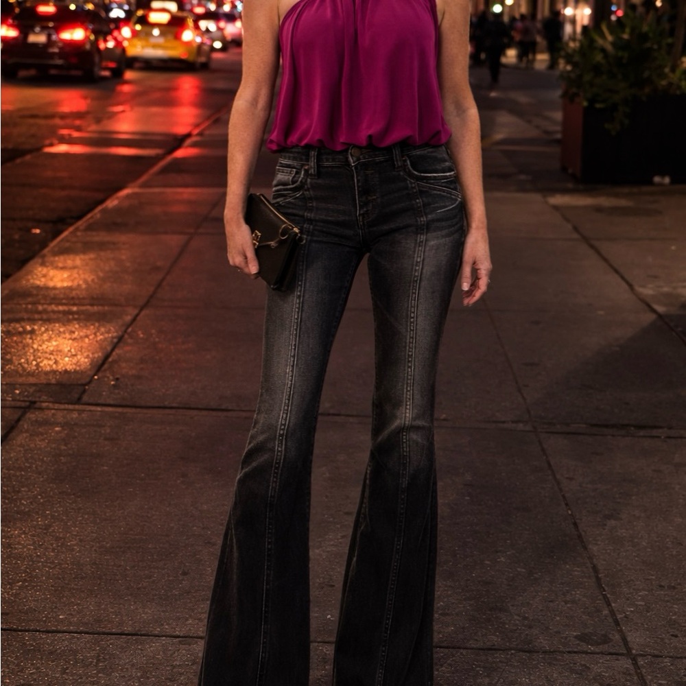 Flying Monkey Black Flare Jeans for Women